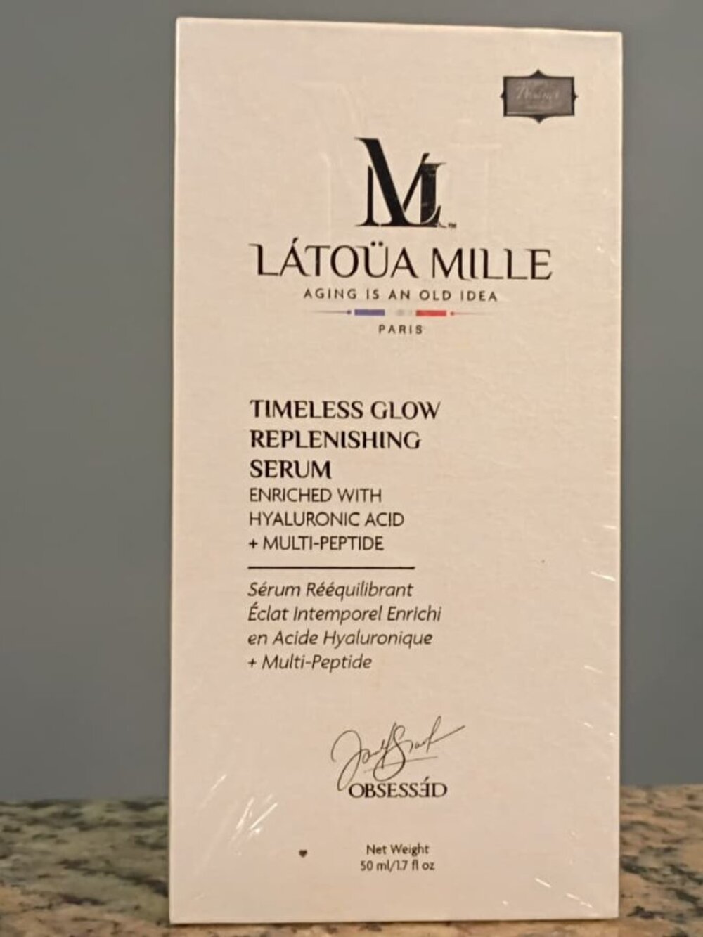 LATOUA MILL TIMELESS GLOW REPLENISHING SERUM-HYALURONIC ACID-MULTI PEPTIDE-1.7oz